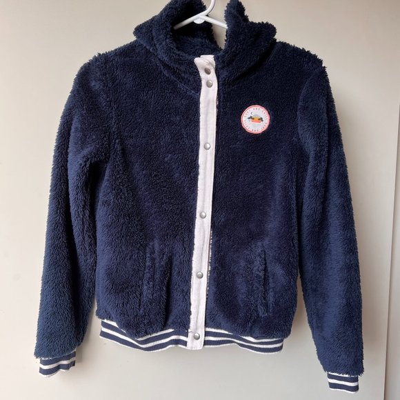 EUC Roxy Girl Snap Up Sherpa Hoodie - Picture 2 of 10